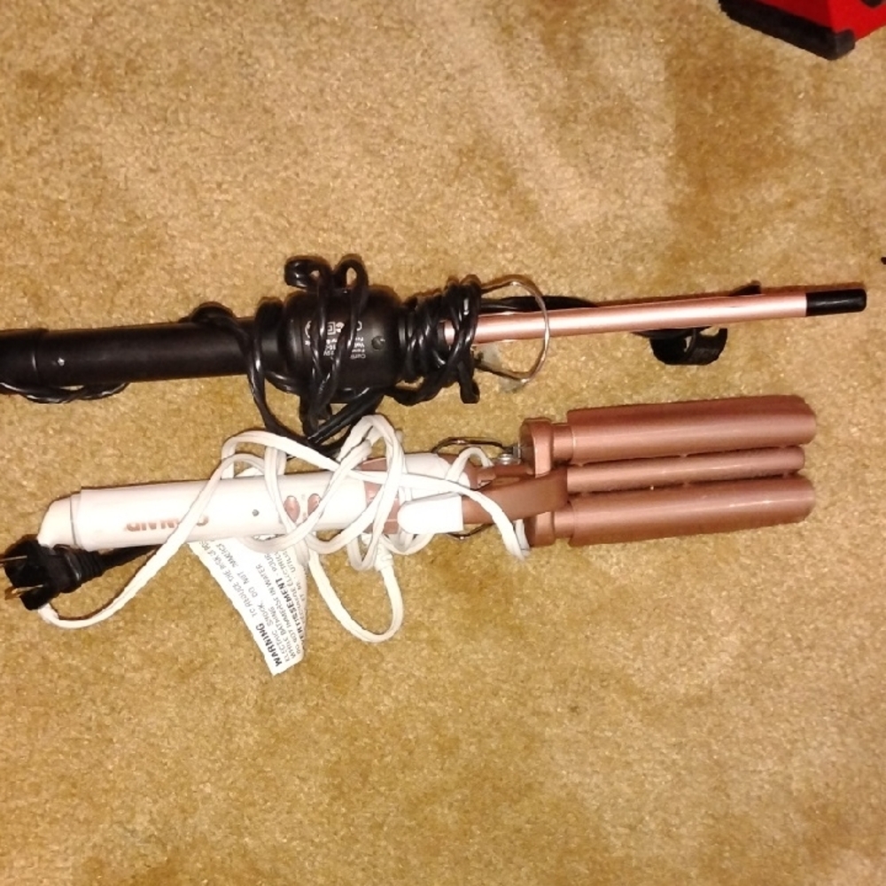 Black and White Hair Styling Tools